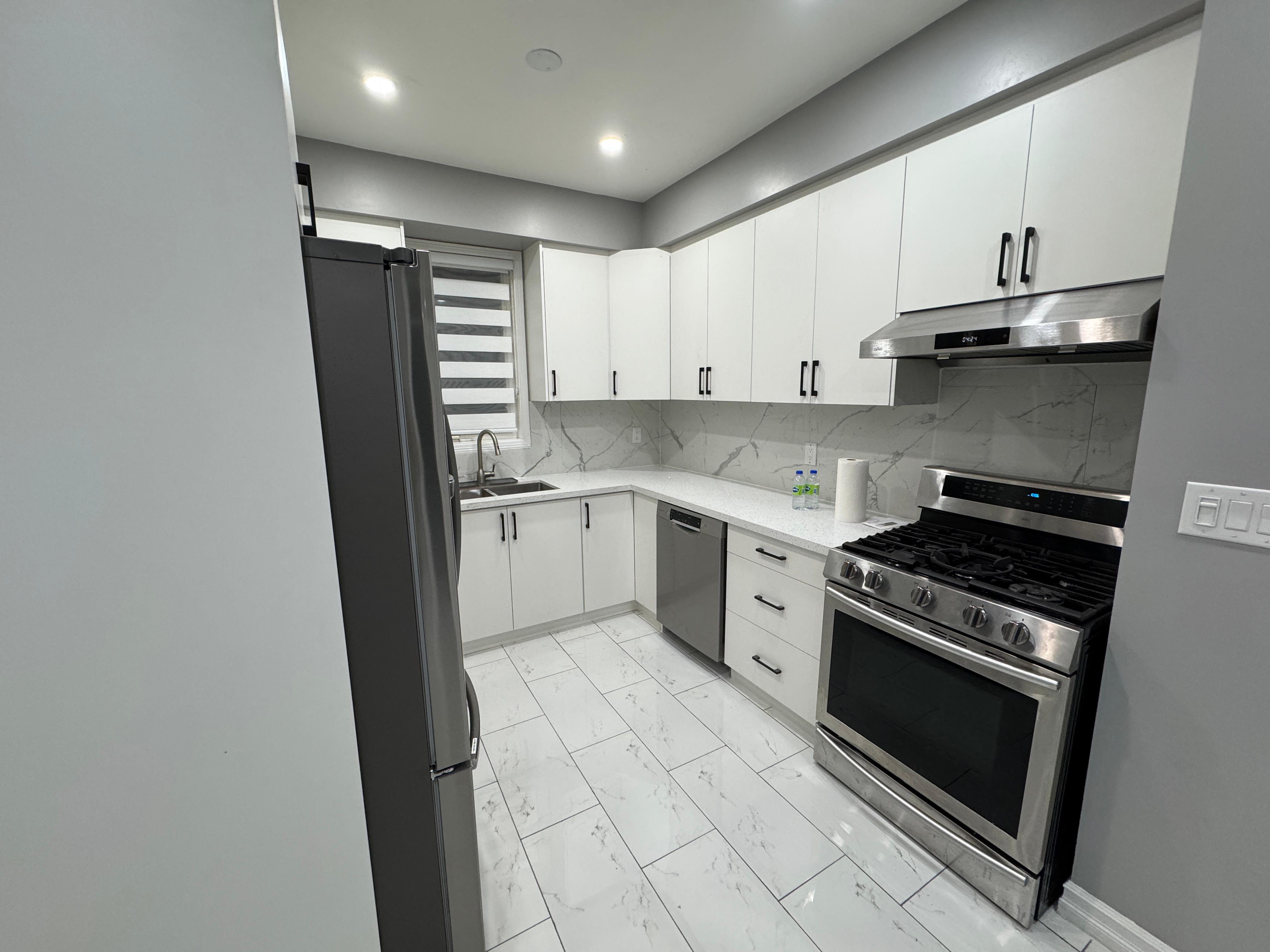 After: Bright modern basement