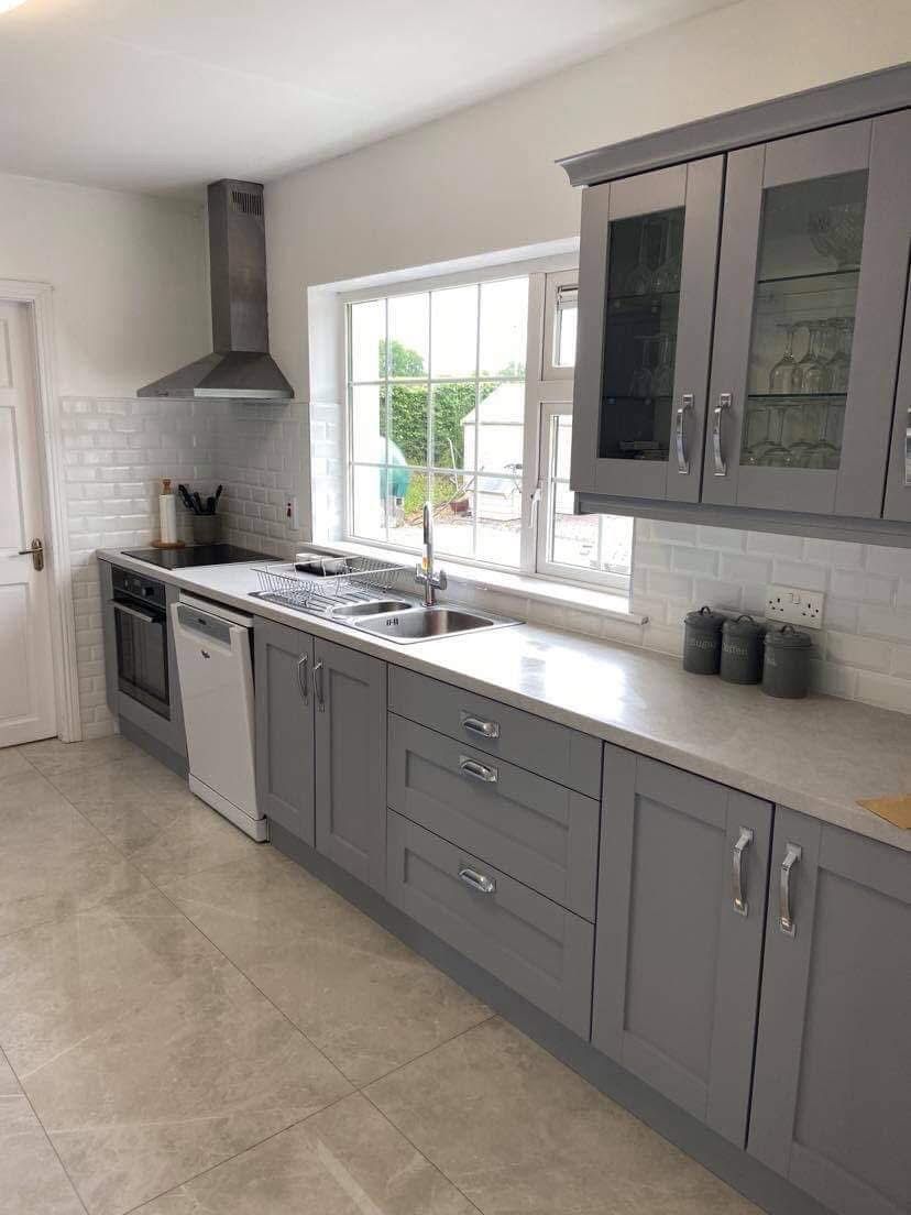 After: Bright modern basement