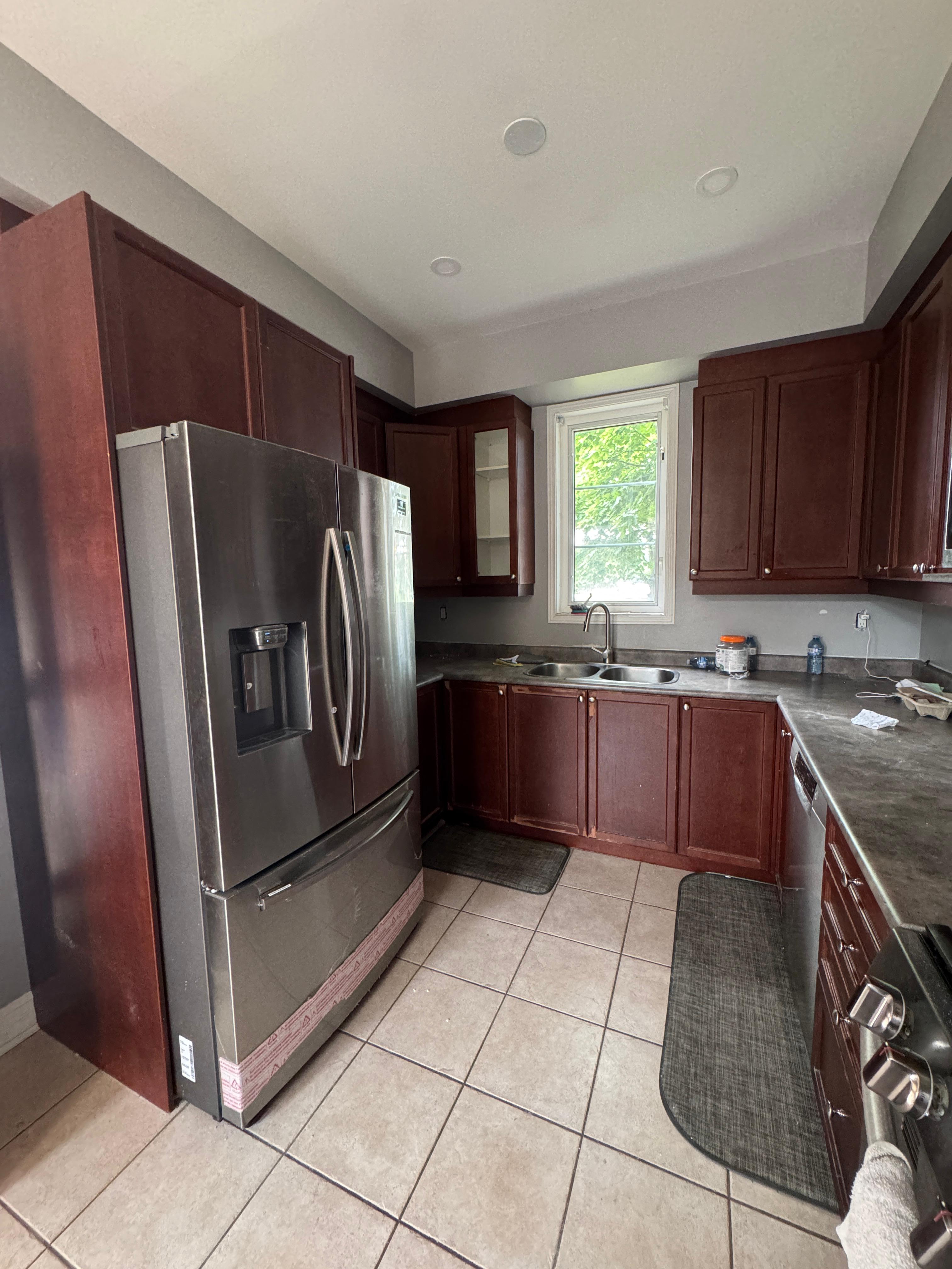 Before: Dark basement